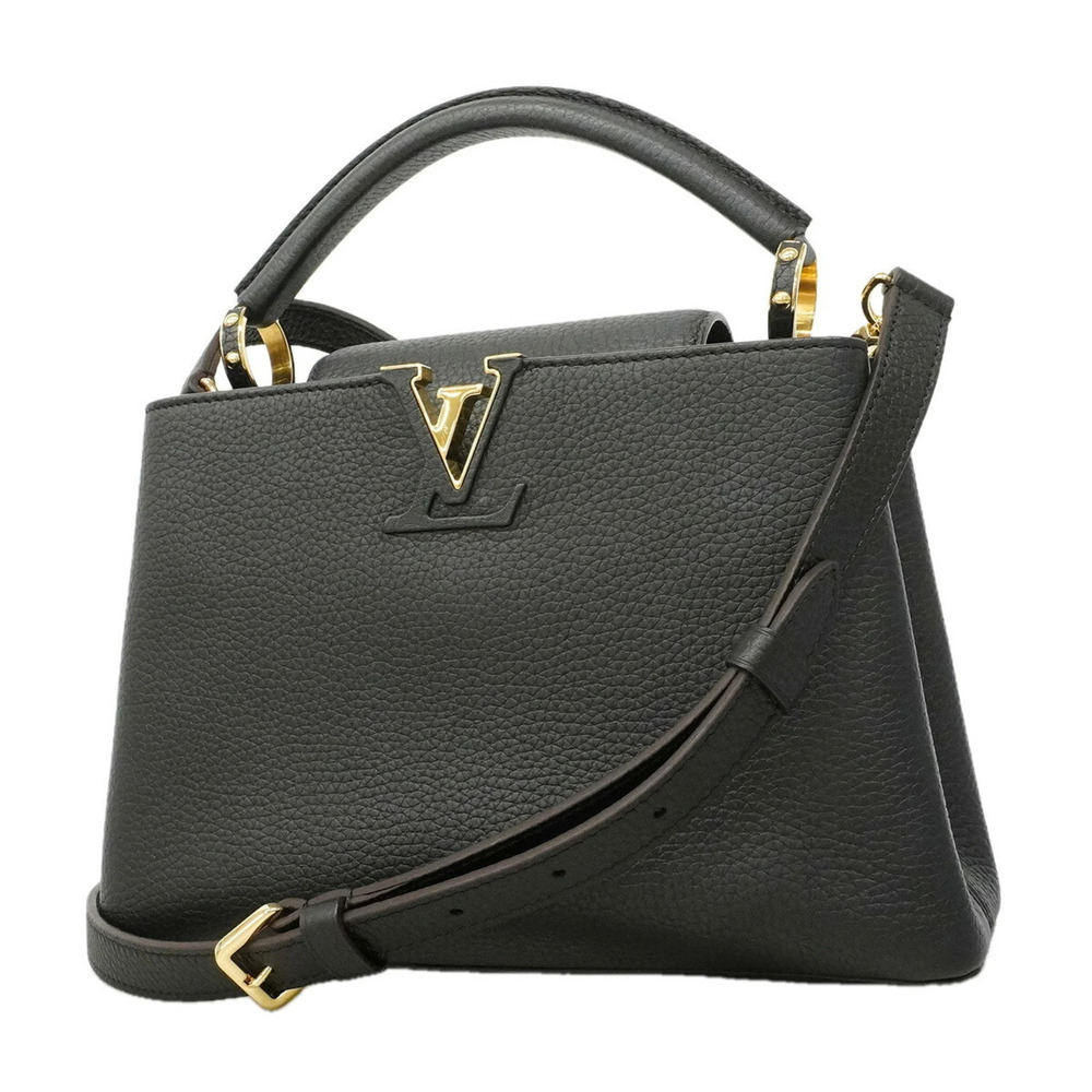 Louis Vuitton handbag, Taurillon leather, Capucines BB, M94755, Noir (black),...